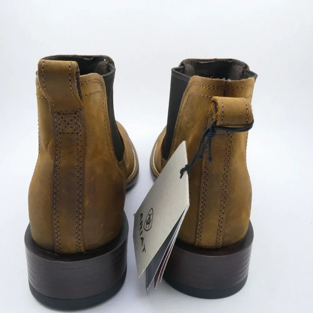 Ariat Men's 9.5 Booker Ultra Distressed leather Brown Round Toe Boots 10040374